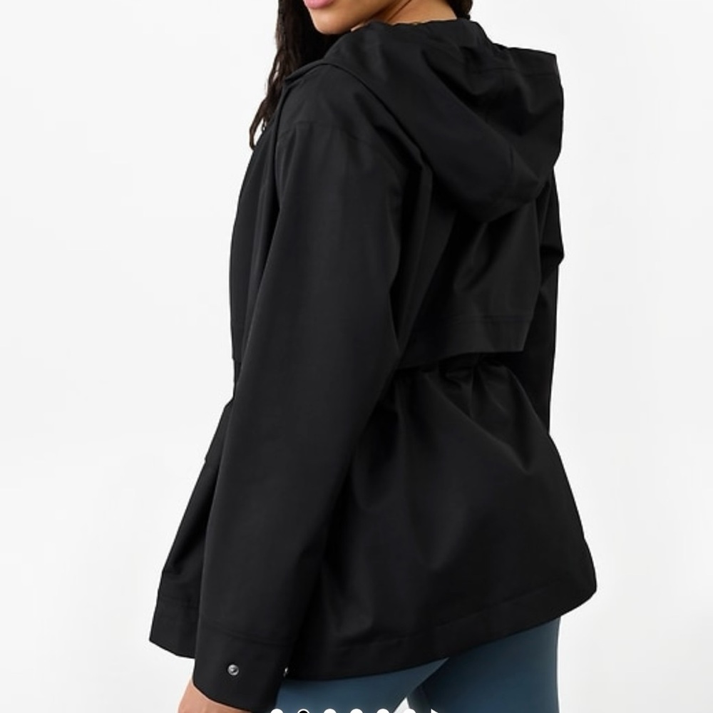 Athleta Black Utility Jacket with Hood